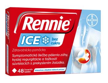 RENNIE ICE bez cukru, žuvacie tablety 48 ks