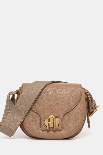 Kožená kabelka Furla hnedá farba, WB01491.BX0356.4275S