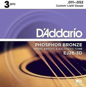 D'Addario EJ26-3D Struny pre akustickú gitaru