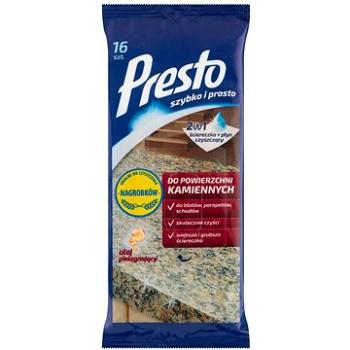 PRESTO vlhčené utierky na kamenné povrchy 16 kusov (5900095016847)