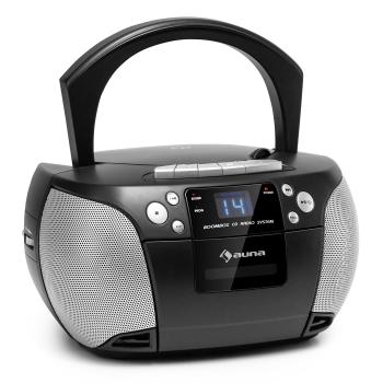 Auna Harper, CD rádiomagnetofón, CD prehrávač, bluetooth, kazety, FM, AUX, USB