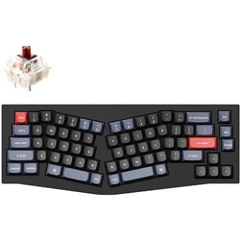Keychron QMK Q8 65 % Ergonomic Gateron G Pro Hot-Swappable Brown Switch Mechanical, Black – US (Q8-C3)