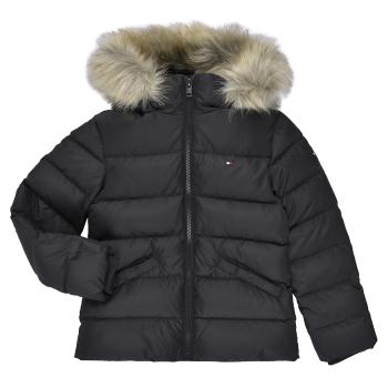 Tommy Hilfiger  ESSENTIAL DOWN FUR HOOD JACKET  Bundy Čierna