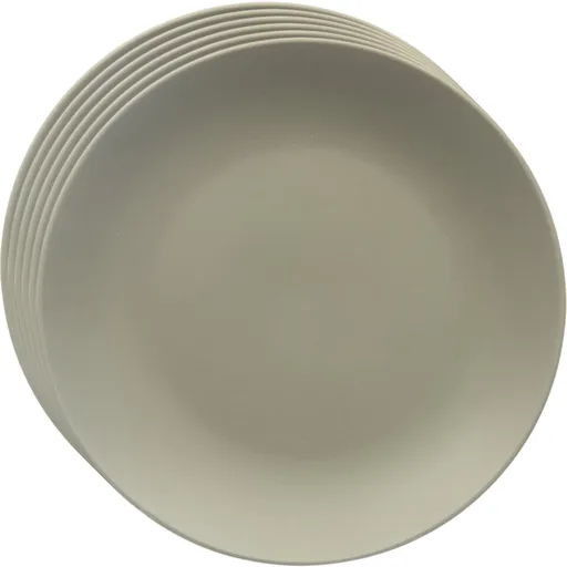 Orion Súprava keramických plytkých tanierov Greenish 27 cm, 6 ks