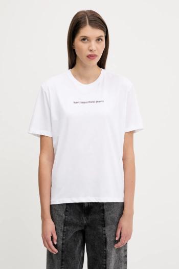 Tričko Karl Lagerfeld Jeans dámske, biela farba, A3W17039