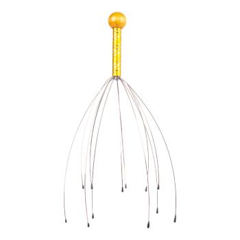 Pomůcka na masáž hlavy inSPORTline Kutsuo zlatá