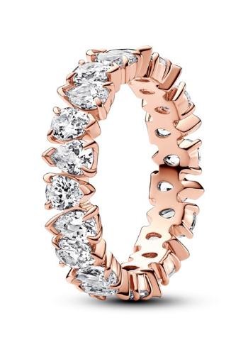 Pandora Oslnivý pozlátený prsteň Rose Timeless 183021C01 52 mm