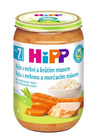 HIPP Prikrm BIO Ryža s mrkvou a morčacím mäsom nová receptúra 2017 220 g