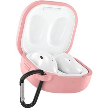 AlzaGuard Premium Silicone Case na Samsung Galaxy Buds Live / Buds Pro / Buds 2 / Buds 2 Pro ružové (AGD-SCS002P)