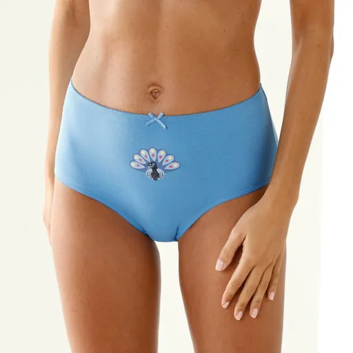 Súprava 4 maxi nohavičiek s potlačou páva