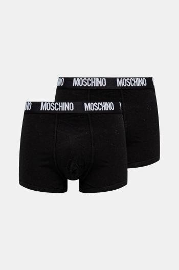 Boxerky Moschino Underwear 2-pak pánske, čierna farba, 241V1A13894301