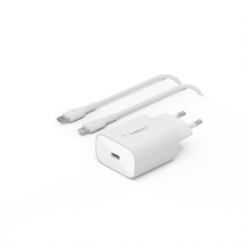 Belkin BOOST CHARGE™ 25W USB-C Power Delivery PPS nástenná nabíjačka + 1m USB-C na lightning kábel, biela