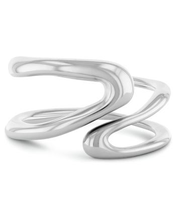 Calvin Klein Dizajnový oceľový prsteň Statement Links 35000751 58 mm