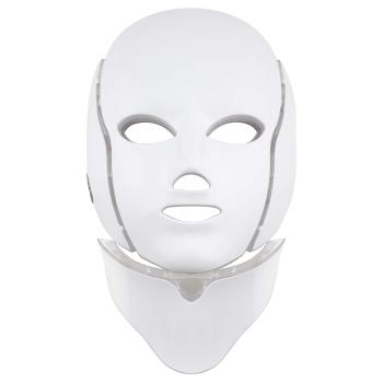 Palsar 7 Tratament LED Mască pentru față și gât alba (LED Mask + Neck 7 Colors White)