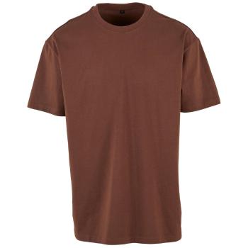 Build Your Brand Pánske tričko Heavy Oversize Tee - Čokoládová | L