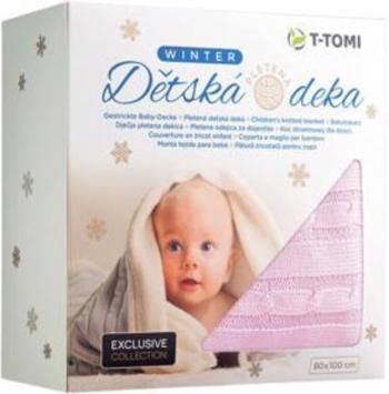 T-TOMI Deka pletená winter, ružová