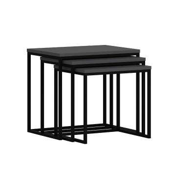 Skladací stôl Evia Anthracite, 3 ks