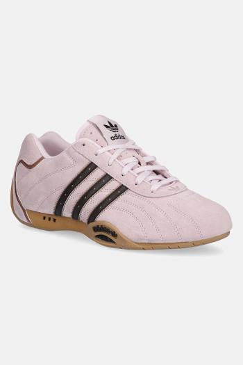 Semišové tenisky adidas Originals Adiracer LO ružová farba, JS4519