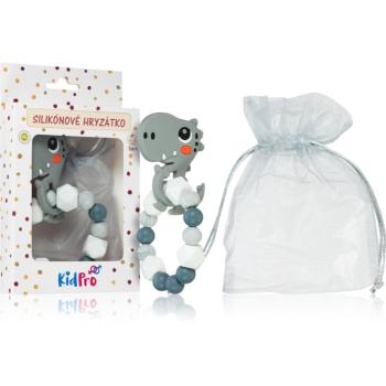 KidPro Teether Dino jucărie pentru dentiție Grey 1 buc