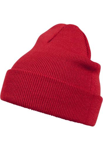 Urban Classics Beanie Basic Flap red - UNI