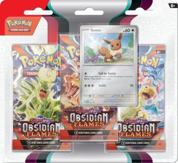 Kártyajáték Pokémon TCG: SV03 Obsidian Flames - 3 Blister Booster