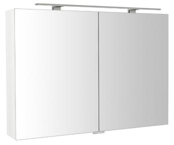 SAPHO - RIWA galérka s LED osvetlením, 101x70x17cm, biela lesk RIW100-0030