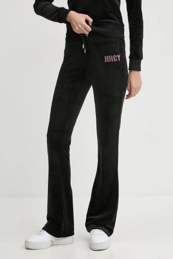 Tepláky Juicy Couture čierna farba, s nášivkou, JCBBJ125862