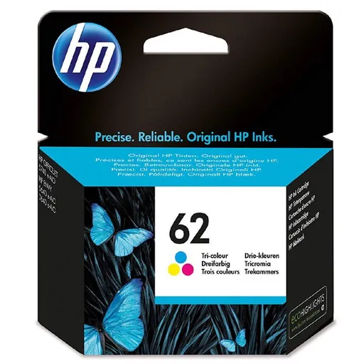 HP C2P06AE - originálna cartridge HP 62, farebná, 165 strán