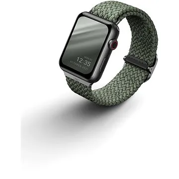 UNIQ Aspen Braided remienok pre Apple Watch 42/44/45/Ultra 49mm zelený (UNIQ-44MM-ASPGRN)