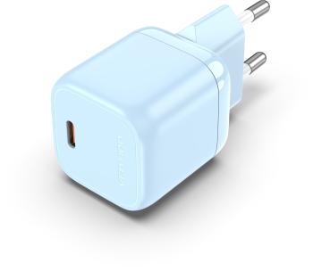 Töltő adapter Vention 1-port Stylish USB-C GaN Charger (30W) Blue