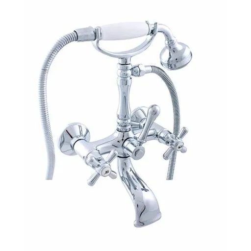 Vaňová batéria RAV Slezák MORAVA so sprchovacím setom 150 mm chróm MK160.5/2