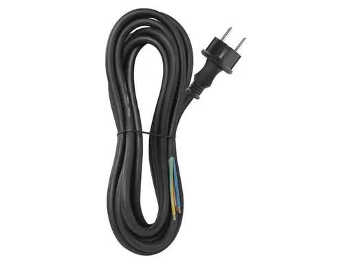 Flexo šnúra gumená 3x2,5mm2 5m čierna EMOS S03230