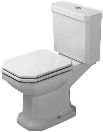 DURAVIT - 1930 Stojacia kombinačná misa, 355 mm x 390 mm x 665 mm, biely – misa, odpad vodorovný 0227090000