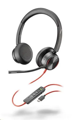 Poly Blackwire 8225 náhlavná súprava, USB-C/A adaptér, stereo