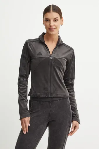 Velúrová mikina adidas Tiro
