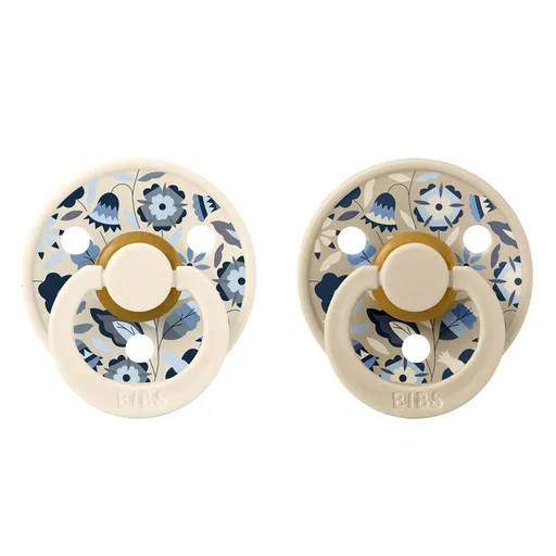 BIBS x Liberty Cumlíky z prírodného kaučuku Colour 2ks, veľkosť 2 - Bobo Ivory Mix