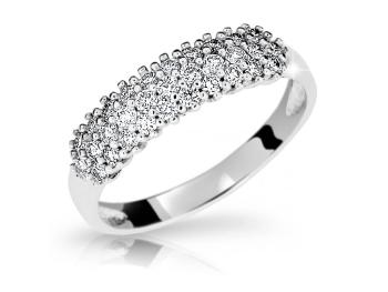 Cutie Diamonds Trblietavý prsteň z bieleho zlata s diamantmi DZ6882-1973-10-X-2 54 mm