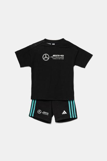 Detská bavlnená súprava adidas Performance MER DNA čierna farba, JV5438