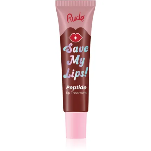 Rude Cosmetics Save My Lips vyživujúci a hydratačný balzam na pery s peptidmi odtieň Cherry 15 ml