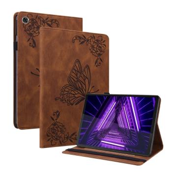 ART Zaklápací obal Lenovo Tab M10 Plus (TB-X606F / TB-X606L / ZA5T0081CZ / ZA5V0206CZ) BUTTERFLY hnedý