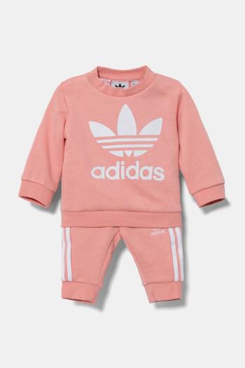 Tepláková súprava pre bábätká adidas Originals oranžová farba, JC6508
