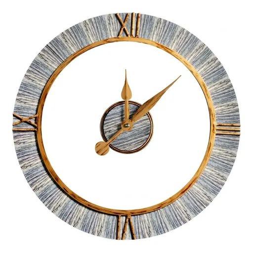 ArtFir Nástenné hodiny 25 | hnedá 60 x 5 cm