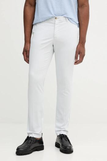 Nohavice Hackett London šedá farba, strih chinos, HM2100007R