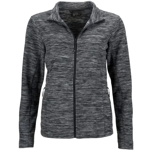 James & Nicholson (Daiber) Dámska fleecová mikina JN769 - Šedý melír / antracit | XL