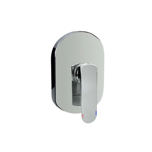 Mereo Sprchová podomietková batéria bez prepínača, Mada, Mbox, oválny kryt, chróm CBQ60105MB