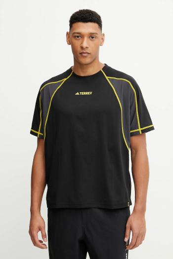 Športové tričko adidas TERREX x National Geographic čierna farba, jednofarebné, JP1299