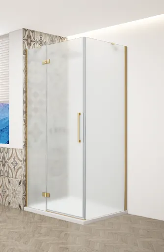 GELCO - TRINITY GOLD obdĺžnikový kút 1200x1100 ľavý, matné sklo, GT5612-11ML-G GT5612-11ML-G