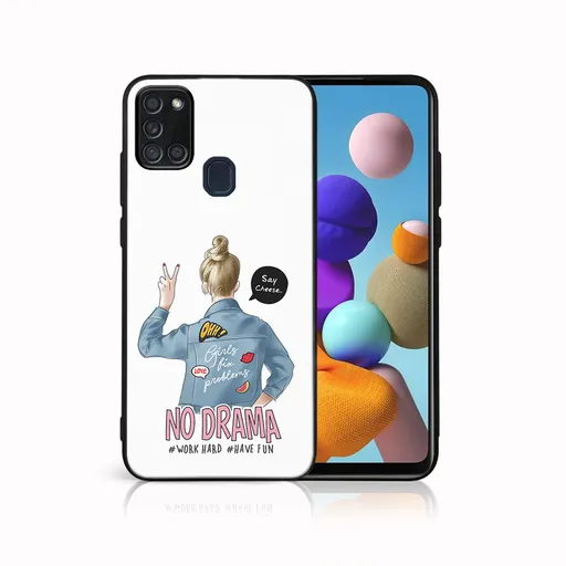 MY ART Ochranný obal pre Samsung Galaxy A21s NO DRAMA (138)