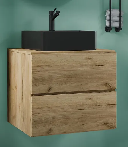 VCM 2dílná umyvadlová skříňka Lendas BL S 60 cm, dub medový