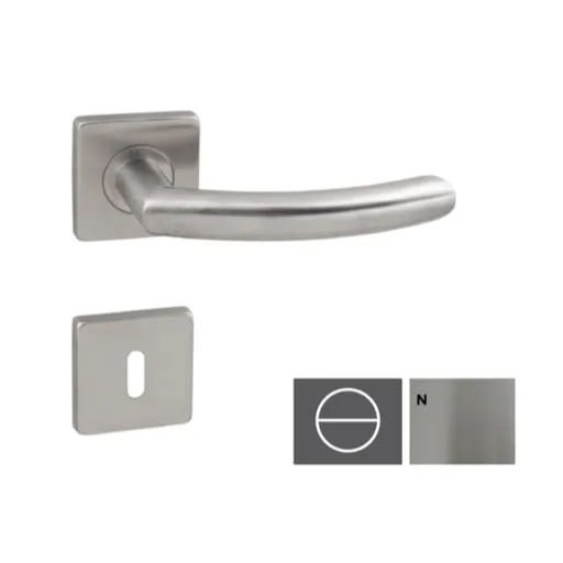 Kľučka Naturel NERO HR10047Q LDC WC, poziar NEROHRWC